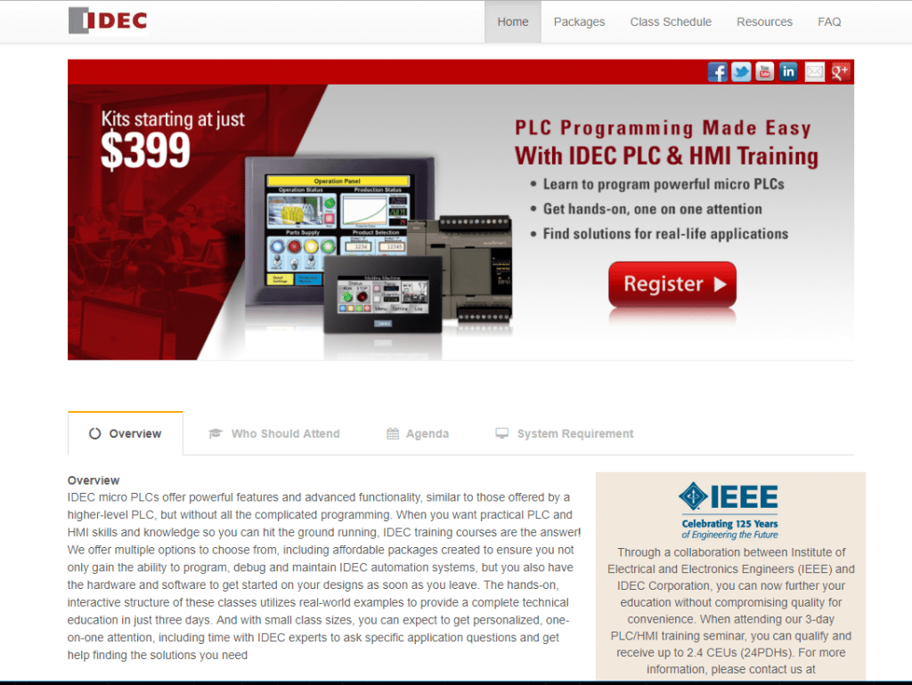 Class Landing Page