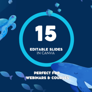 Editable Canva Slides - Blue Oceanic Illustration