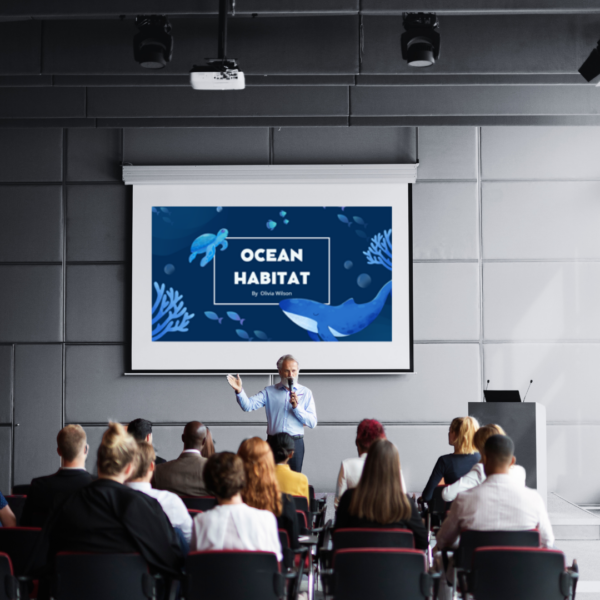 Editable Canva Slides - Blue Oceanic Illustration - Image 2